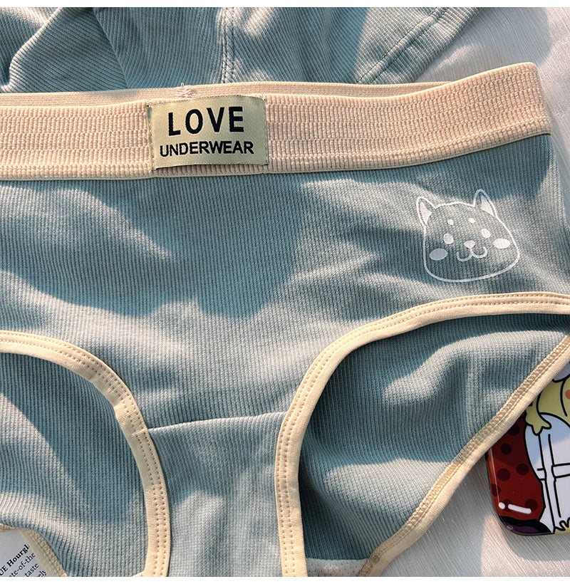 Cute Couple Underwear Set – Matching Cat Print Boxer & Briefs for Lovers