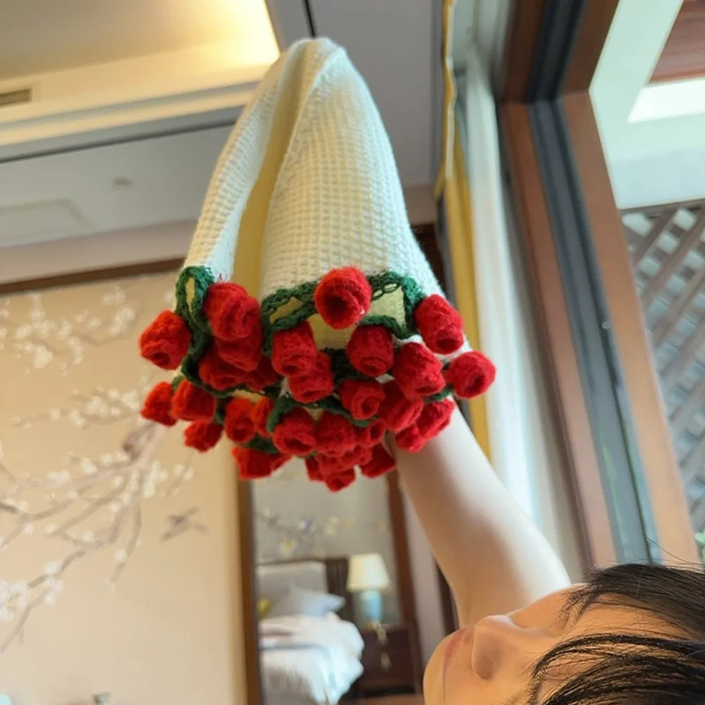 Romantic Rose Bouquet Blanket – Handmade Love Gift for Couples & Valentines