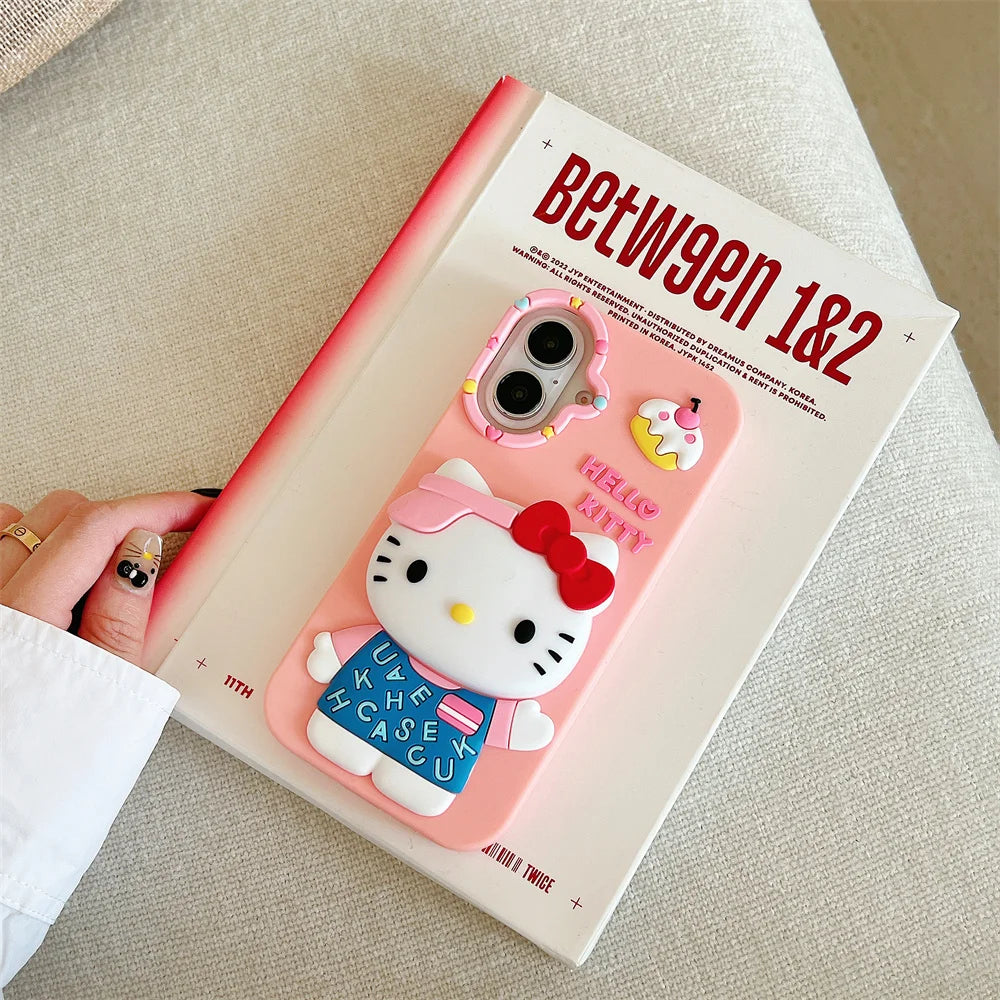 3D Hello Kitty Phone Case – Cute, Bold & Kawaii Style in Pink