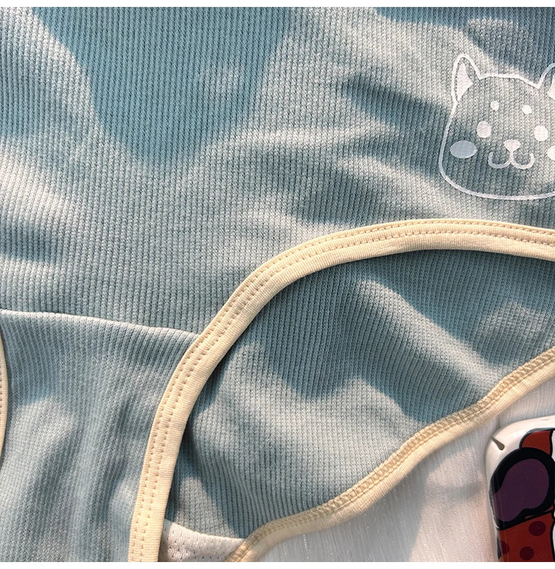 Cute Couple Underwear Set – Matching Cat Print Boxer & Briefs for Lovers