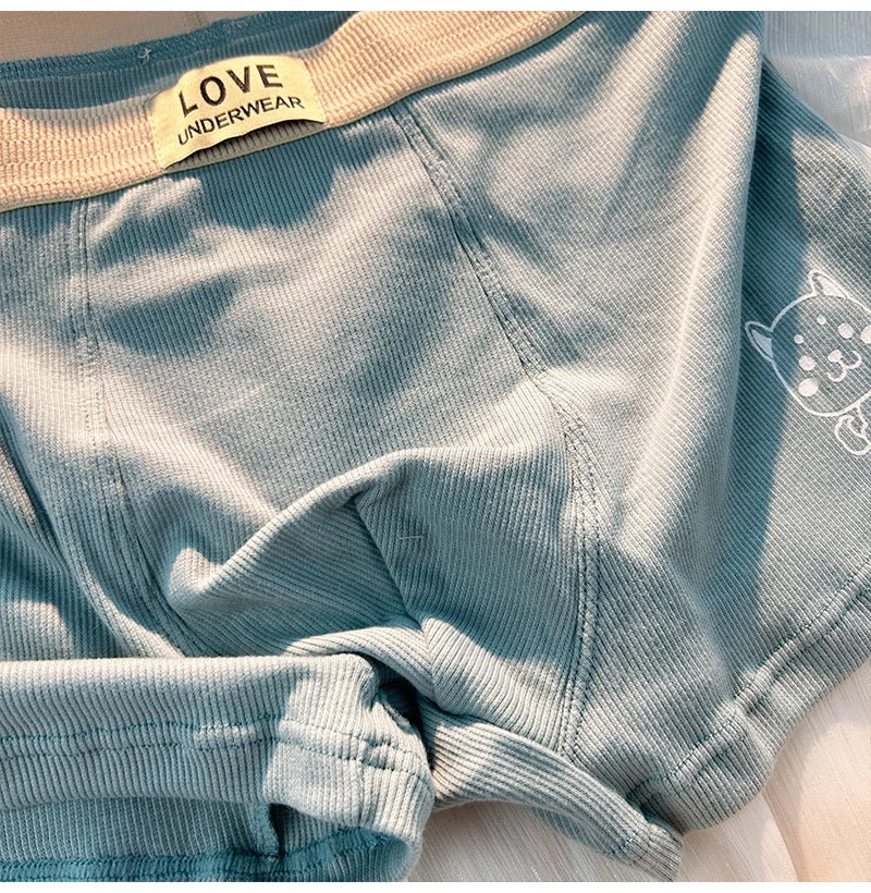 Cute Couple Underwear Set – Matching Cat Print Boxer & Briefs for Lovers