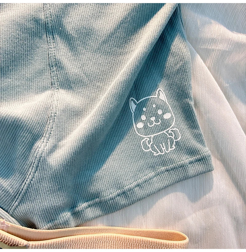 Cute Couple Underwear Set – Matching Cat Print Boxer & Briefs for Lovers