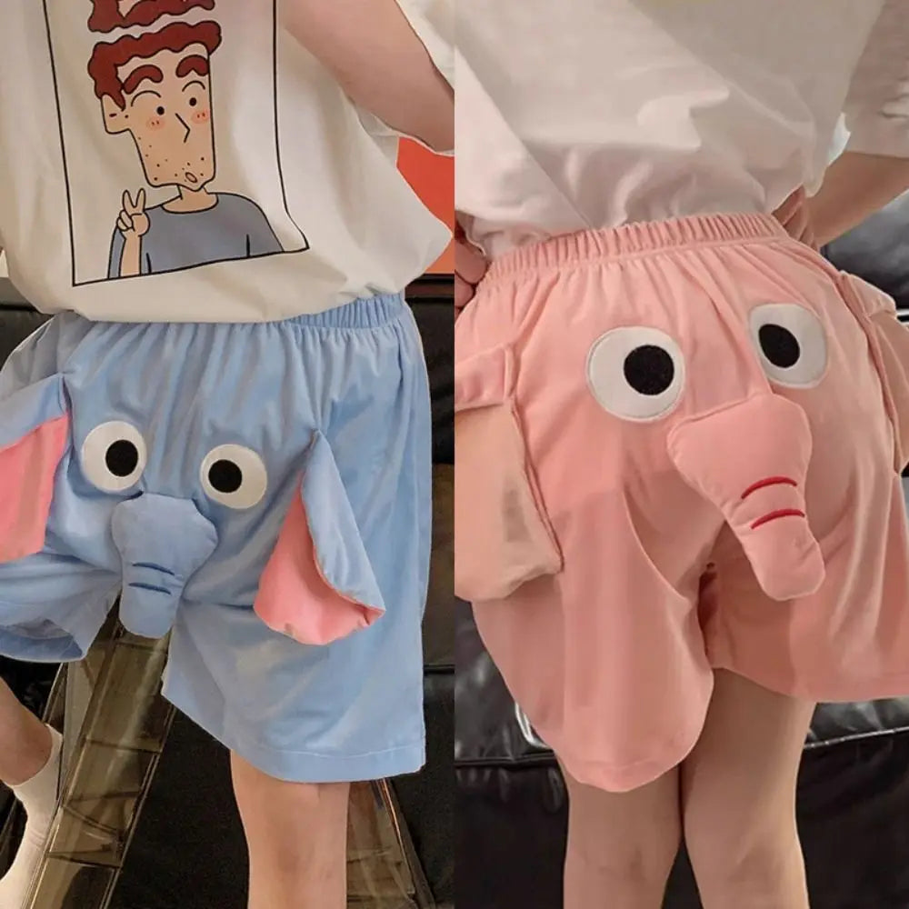 Funny Elephant Shorts – Cute 3D Animal Design for Couples & Playful Gifts