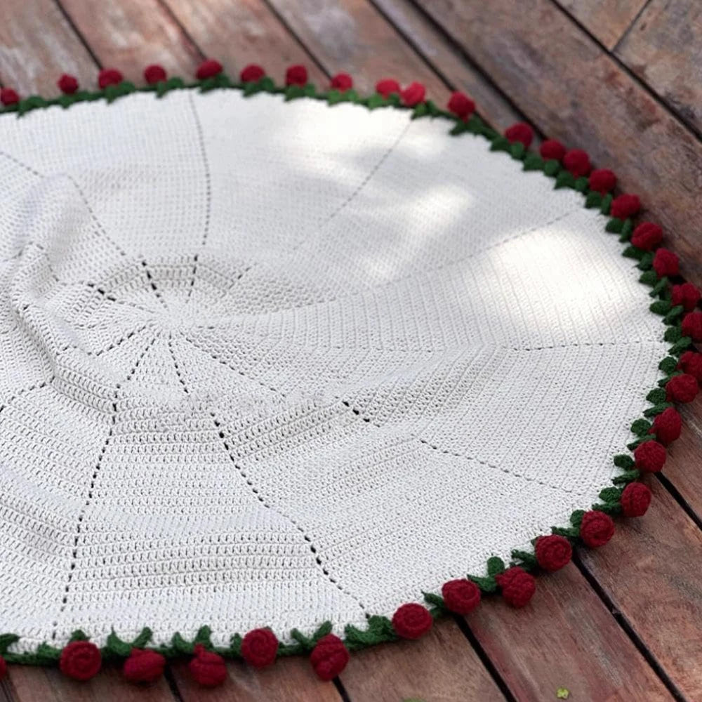 Romantic Rose Bouquet Blanket – Handmade Love Gift for Couples & Valentines