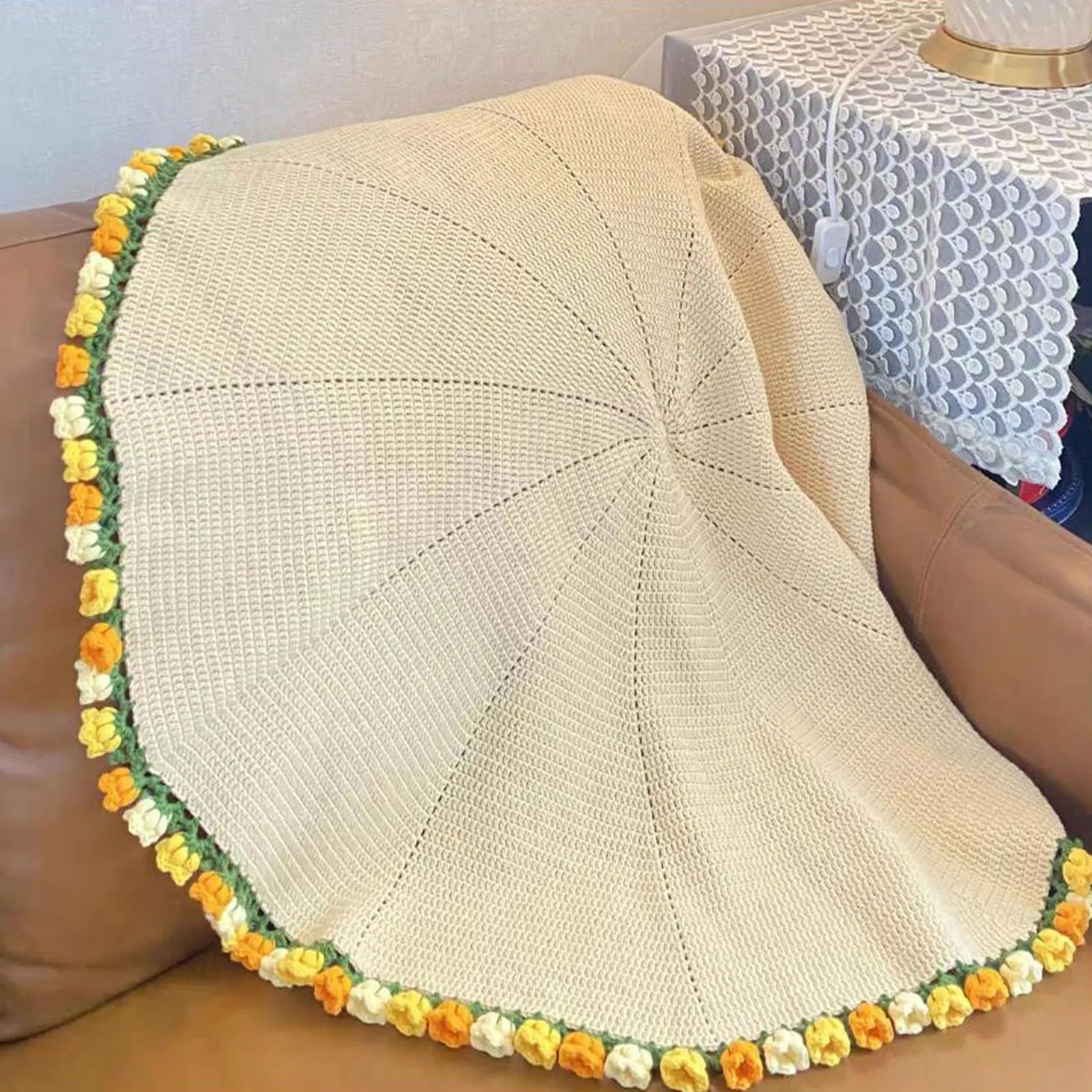 Romantic Rose Bouquet Blanket – Handmade Love Gift for Couples & Valentines