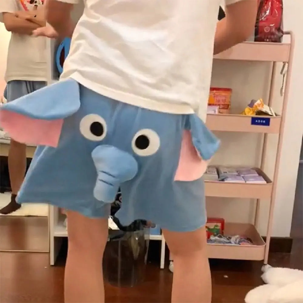 Funny Elephant Shorts – Cute 3D Animal Design for Couples & Playful Gifts