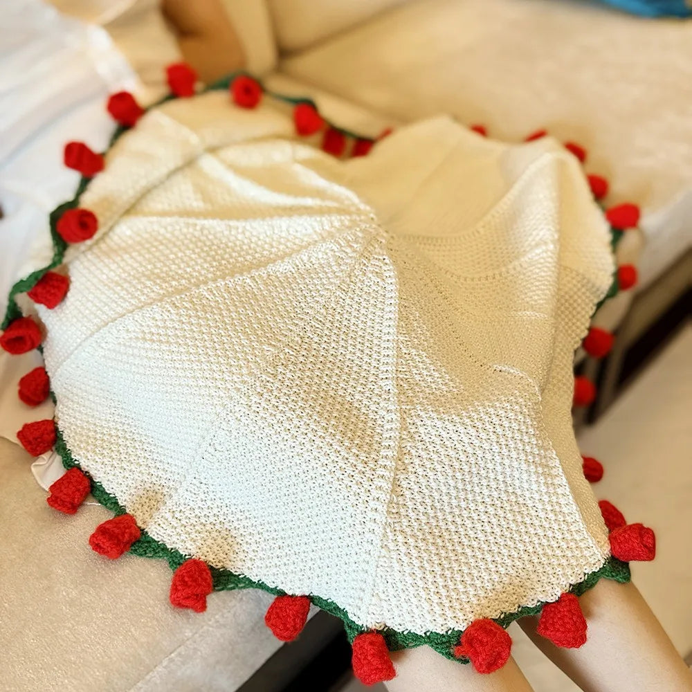 Romantic Rose Bouquet Blanket – Handmade Love Gift for Couples & Valentines