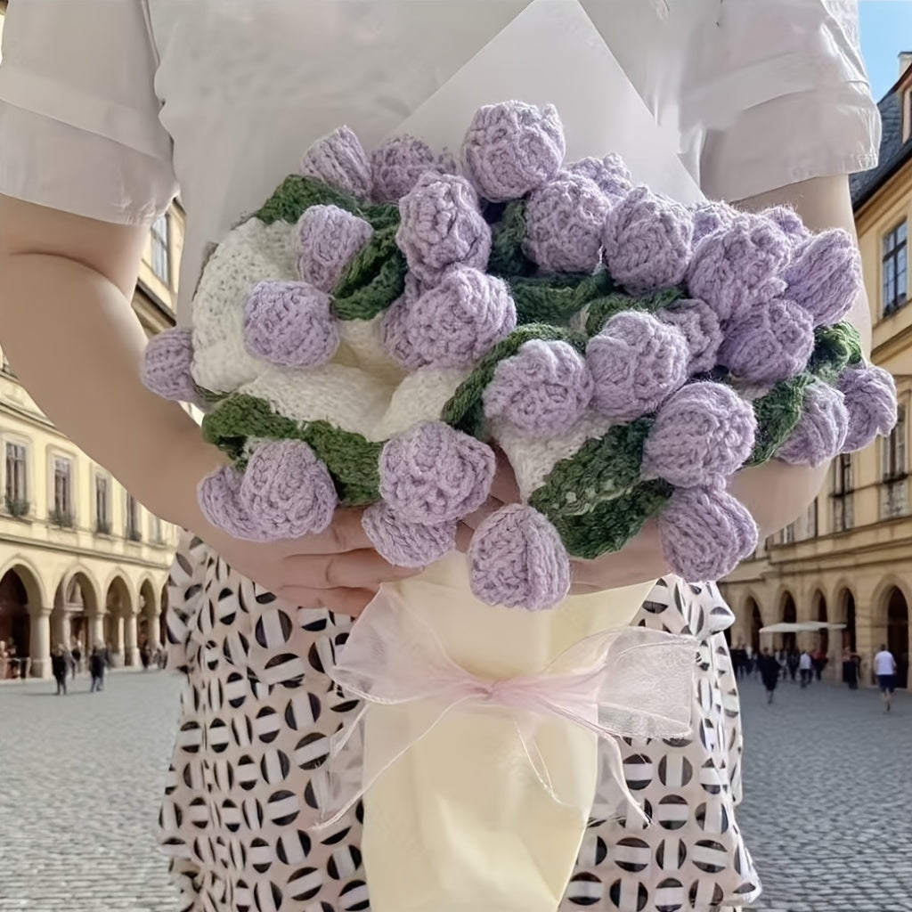 Romantic Rose Bouquet Blanket – Handmade Love Gift for Couples & Valentines