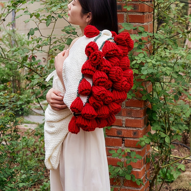 Romantic Rose Bouquet Blanket – Handmade Love Gift for Couples & Valentines