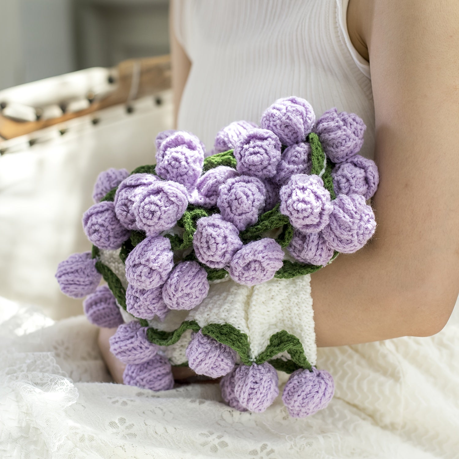 Romantic Rose Bouquet Blanket – Handmade Love Gift for Couples & Valentines