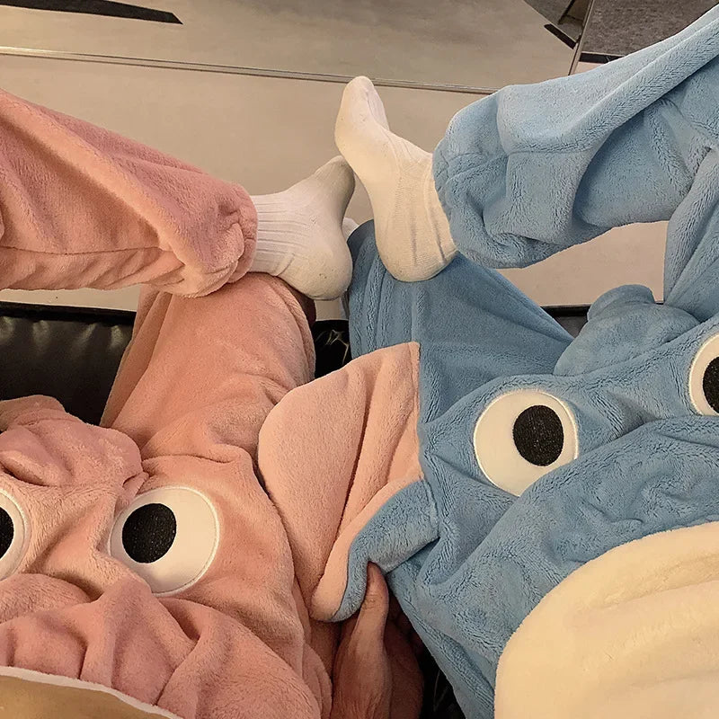 Elephant Plush Pajama Pants – Funny Animal Loungewear for Couples or Sleepovers