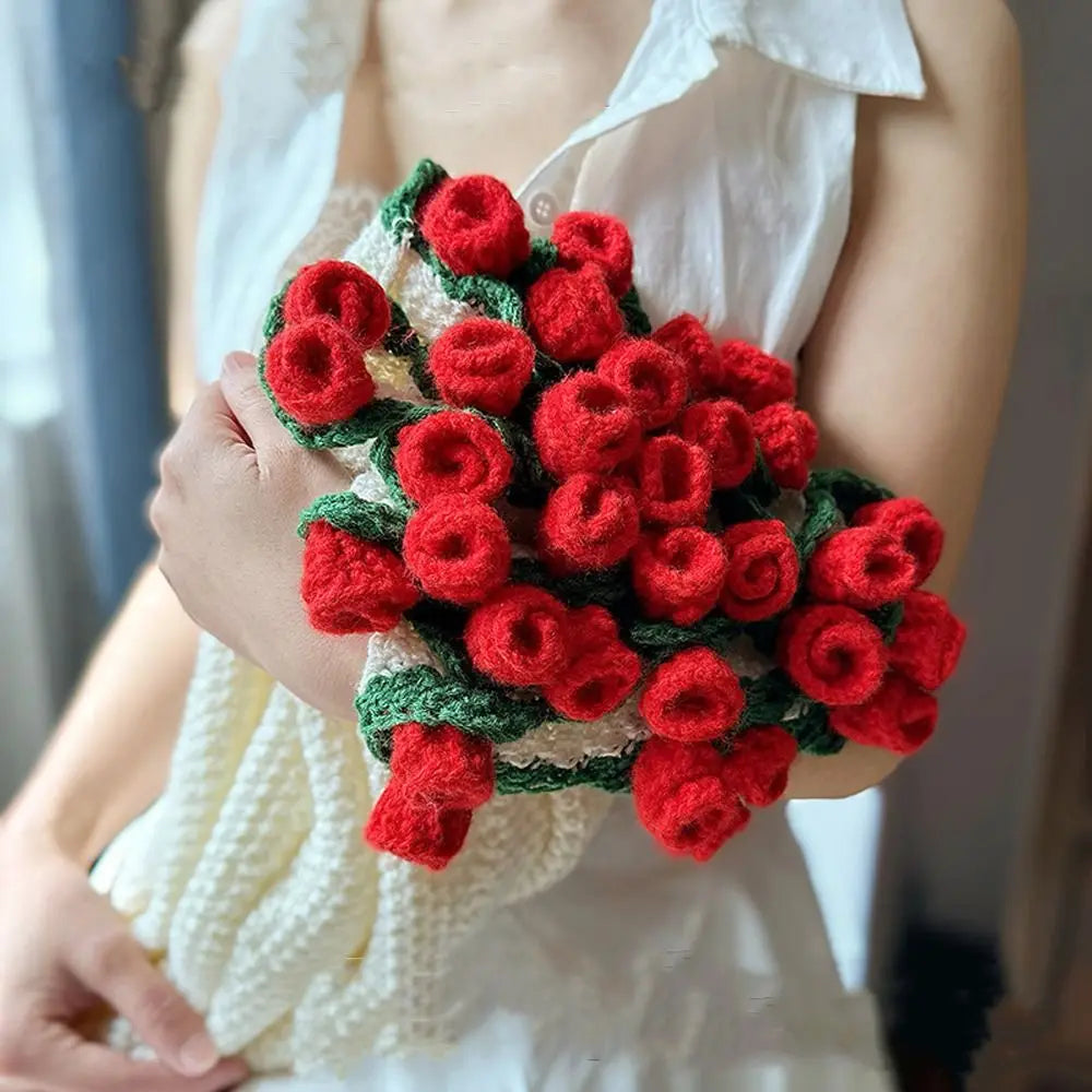 Romantic Rose Bouquet Blanket – Handmade Love Gift for Couples & Valentines