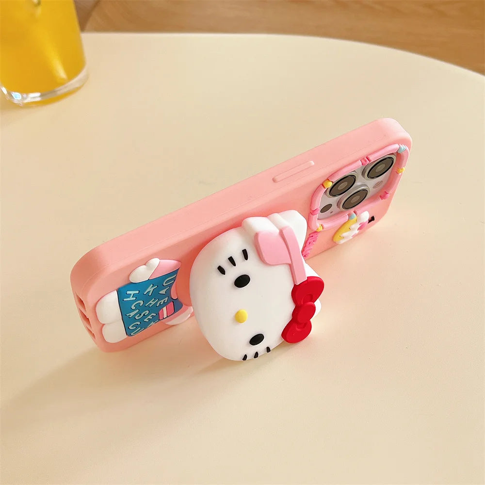 3D Hello Kitty Phone Case – Cute, Bold & Kawaii Style in Pink