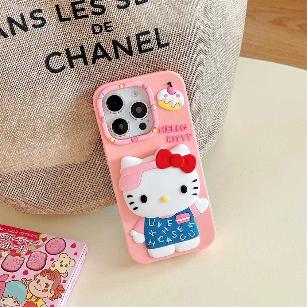 3D Hello Kitty Phone Case – Cute, Bold & Kawaii Style in Pink