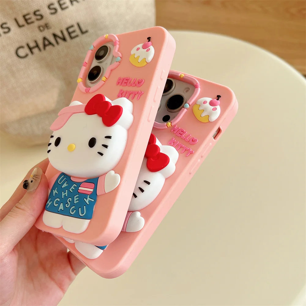 3D Hello Kitty Phone Case – Cute, Bold & Kawaii Style in Pink