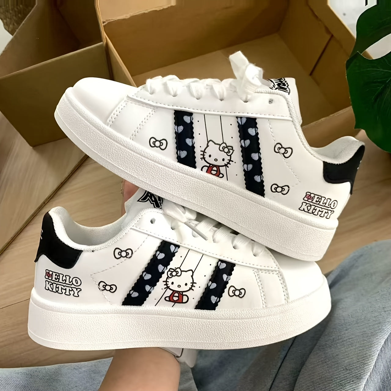 Hello Kitty Women’s Sneakers, Iconic Character Style with Playful Details & Everyday Comfort