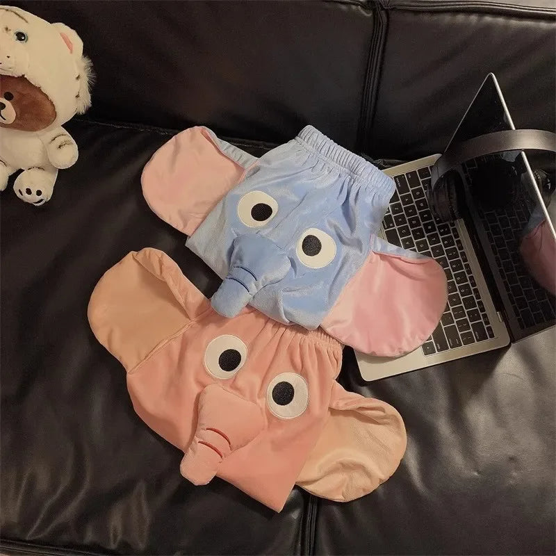 Funny Elephant Shorts – Cute 3D Animal Design for Couples & Playful Gifts
