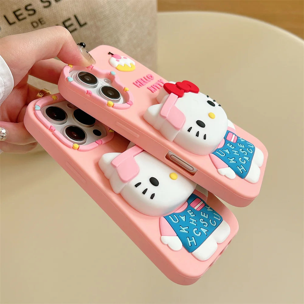 3D Hello Kitty Phone Case – Cute, Bold & Kawaii Style in Pink