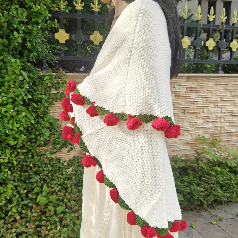 Romantic Rose Bouquet Blanket – Handmade Love Gift for Couples & Valentines