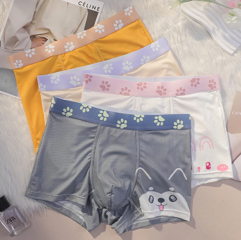 Couple Matching Underwear Set – Playful Animal Face Design & Coordinated Style