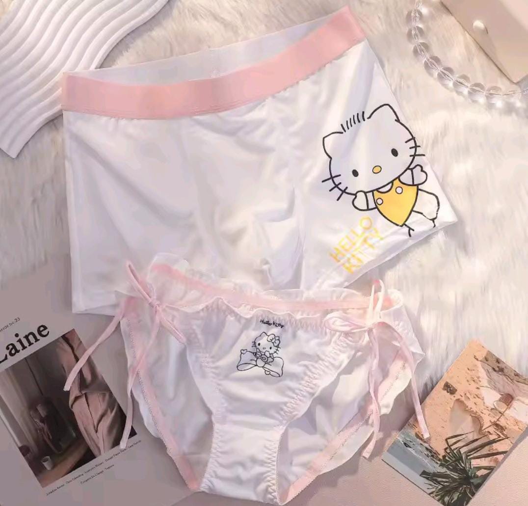 Hello Kitty Couple Underwear Set – Cute Matching Boxer & Panties