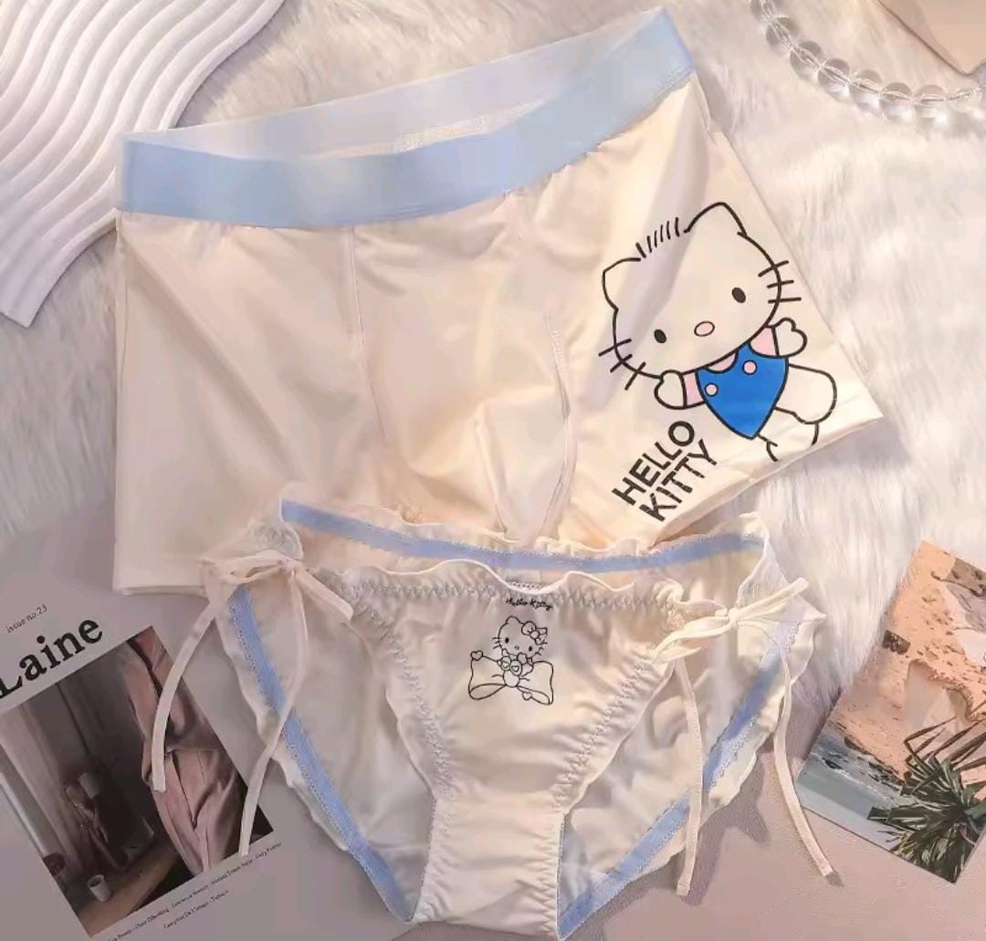 Hello Kitty Couple Underwear Set – Cute Matching Boxer & Panties