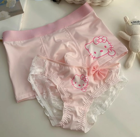 Hello Kitty Couple Underwear Set – Cute Matching Boxer & Panties