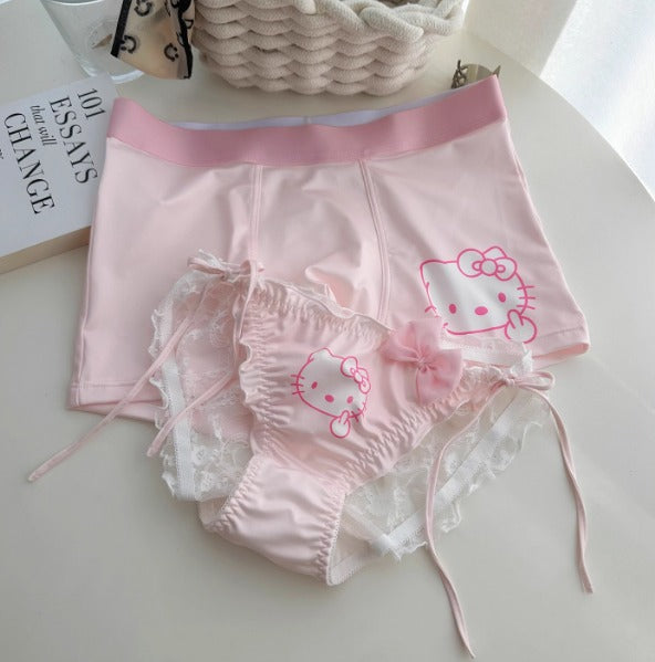Hello Kitty Couple Underwear Set – Cute Matching Boxer & Panties
