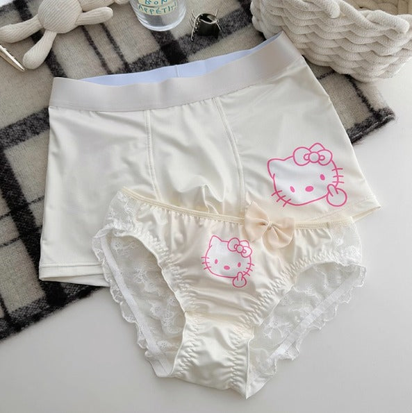 Hello Kitty Couple Underwear Set – Cute Matching Boxer & Panties