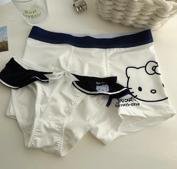 Hello Kitty Couple Underwear Set – Cute Matching Boxer & Panties