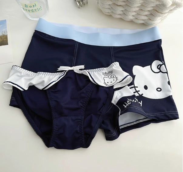 Hello Kitty Couple Underwear Set – Cute Matching Boxer & Panties