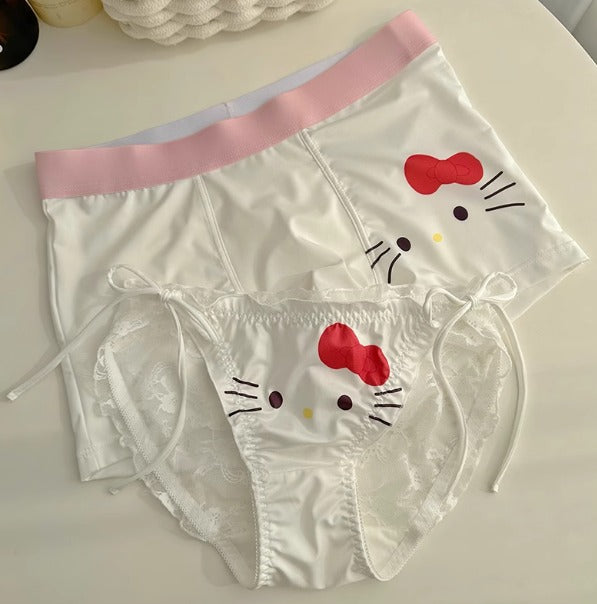 Hello Kitty Couple Underwear Set – Cute Matching Boxer & Panties