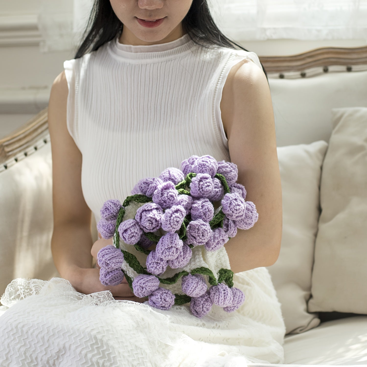 Romantic Rose Bouquet Blanket – Handmade Love Gift for Couples & Valentines