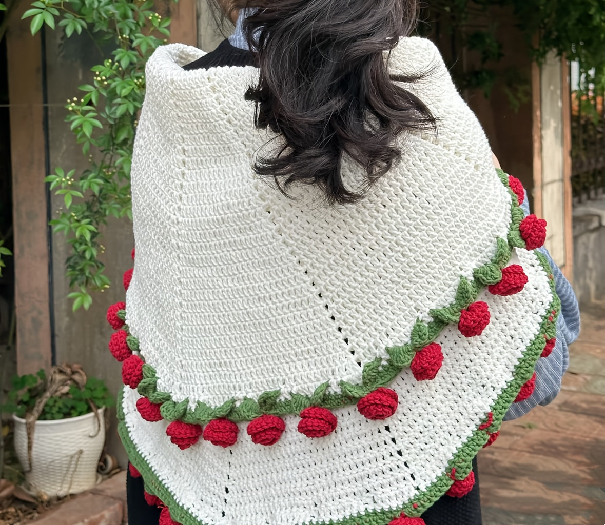 Romantic Rose Bouquet Blanket – Handmade Love Gift for Couples & Valentines