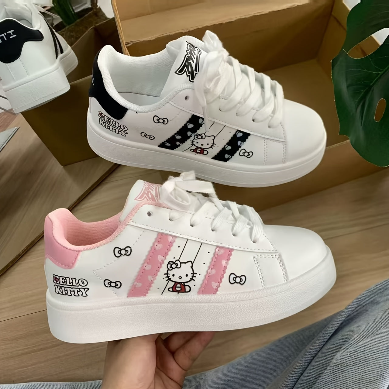 Hello Kitty Women’s Sneakers, Iconic Character Style with Playful Details & Everyday Comfort